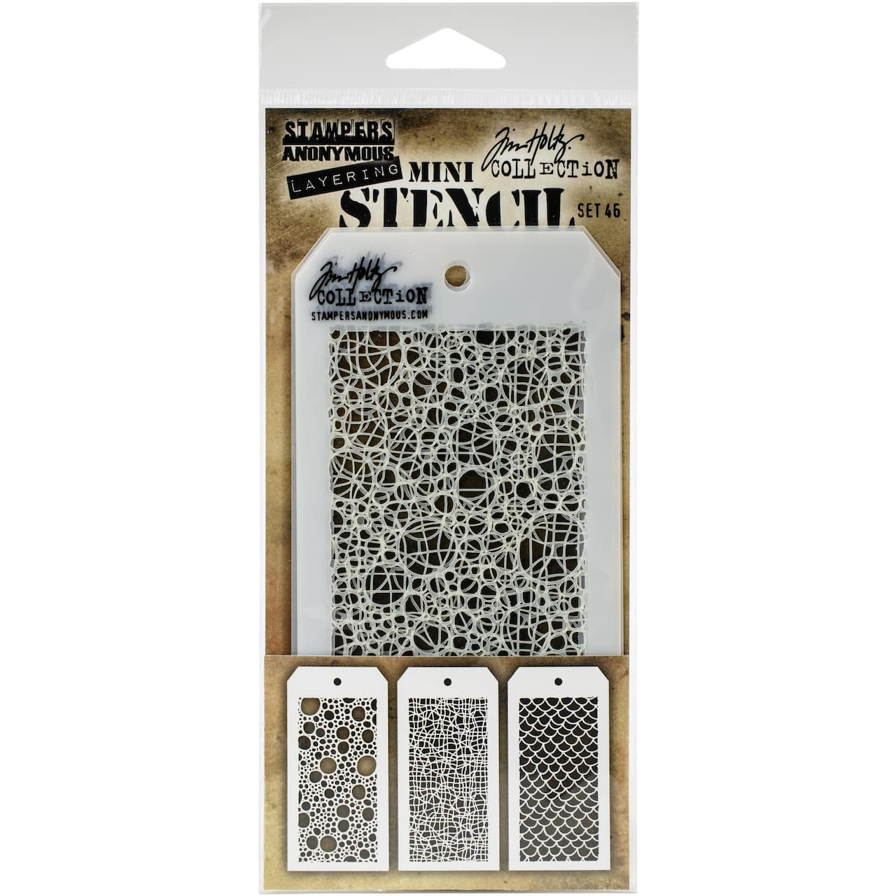 Stampers Anonymous Tim Holtz® Mini Layered Stencil Set No.46